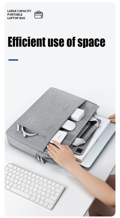 Fleece-Lined Shock-Resistant Premium Laptop Case