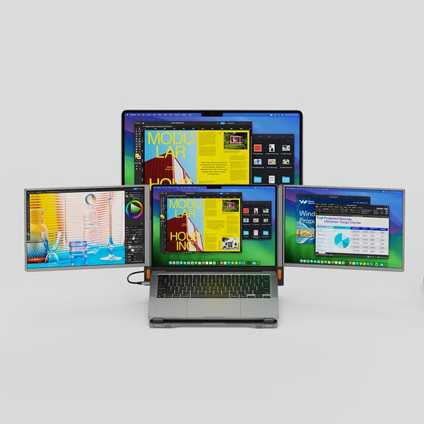 ACEELE: World First 4K Smart Portable Quad Monitor